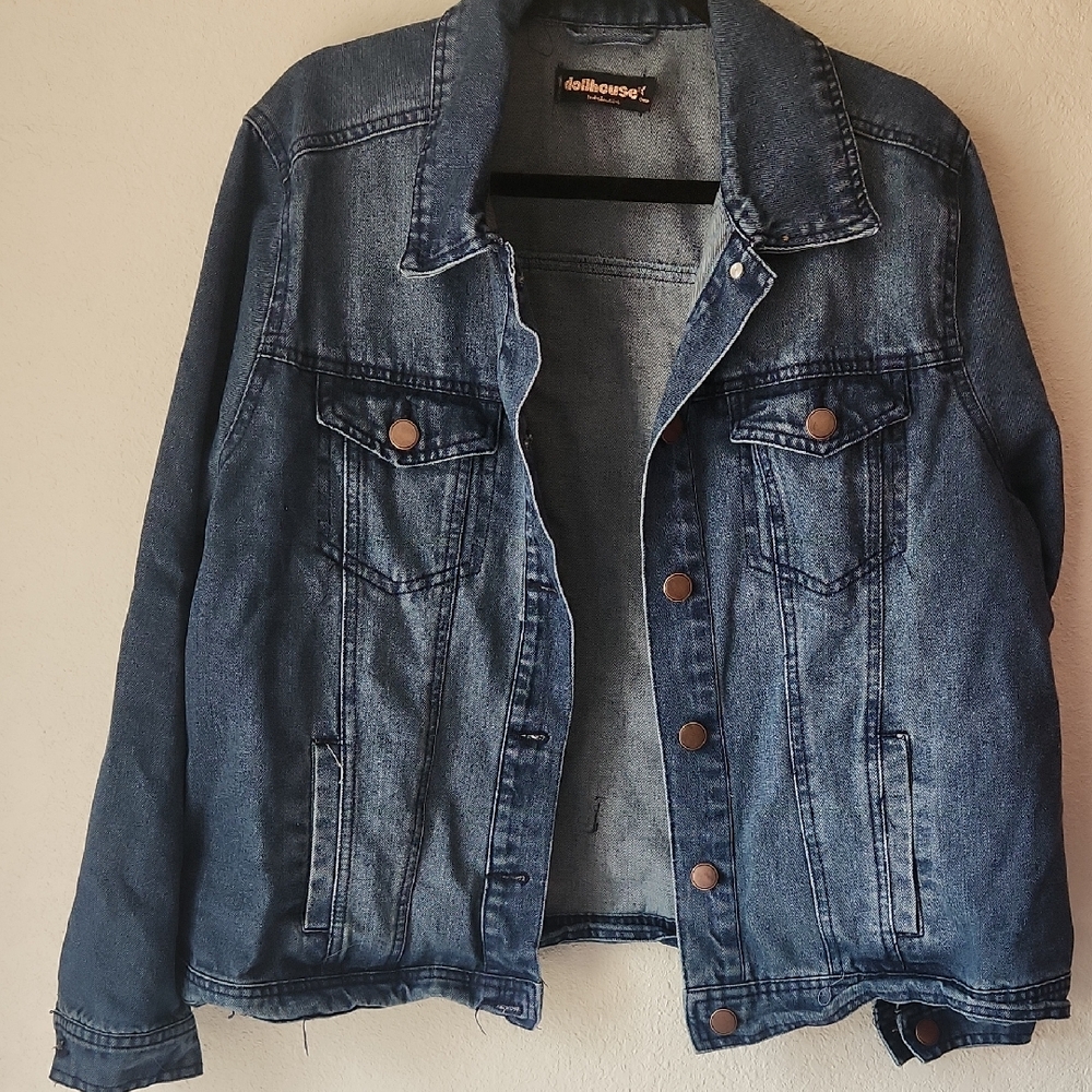 Dollhouse Denim Jacket 1x Plus